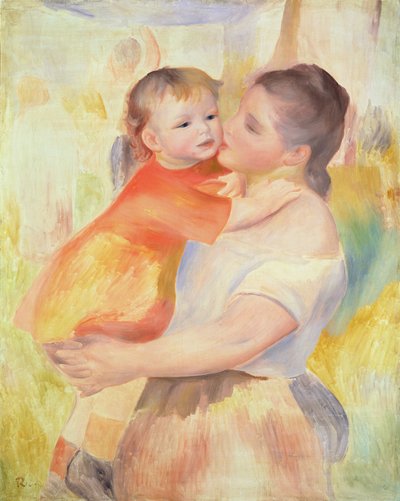 Washerwoman and Child, 1887 by Pierre Auguste Renoir